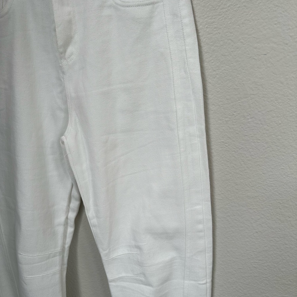 NWOT White Denim Barrel Pants - Picture 5 of 10